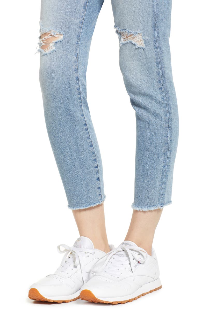 DL1961 Farrow Instaslim Ripped High Waist Crop Skinny Jeans, Alternate, color, 