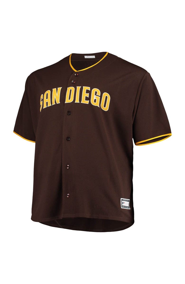 PROFILE Men's Sand/Brown San Diego Padres Big & Tall Alternate Replica Team Jersey, Alternate, color, 