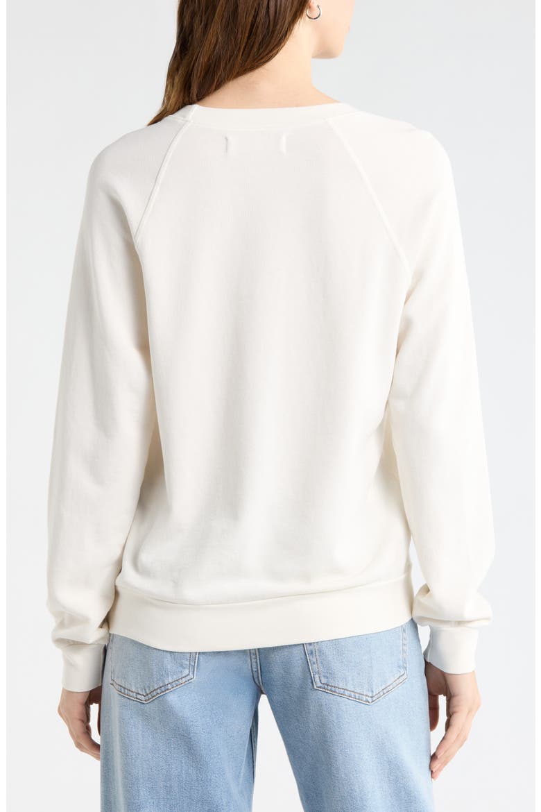 The Organic Cotton Raglan Sweatshirt, Alternate, color, Ivory