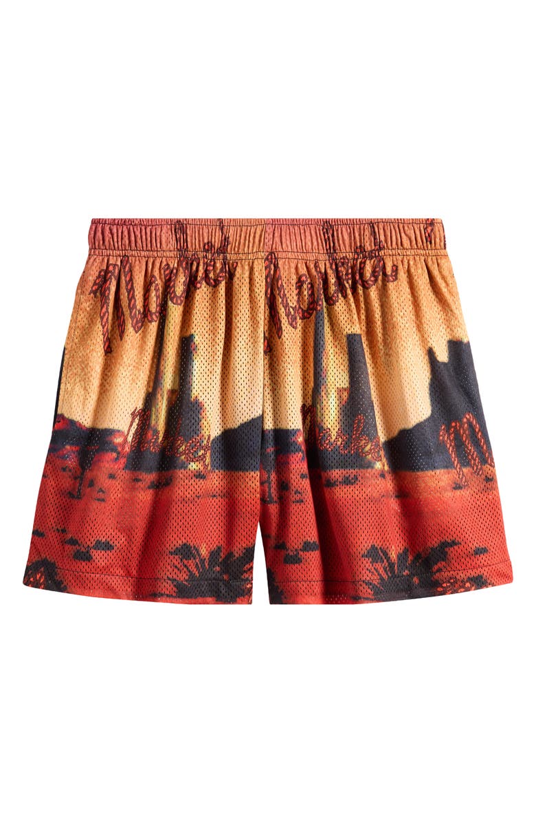 MARKET Desert League Mesh Shorts, Alternate, color, Multi Red