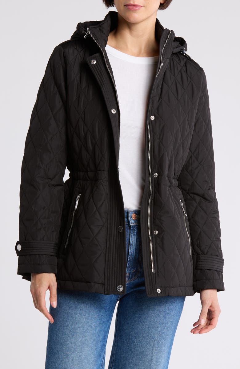 Michael Kors Diamond Quilt Anorak, Alternate, color, 
