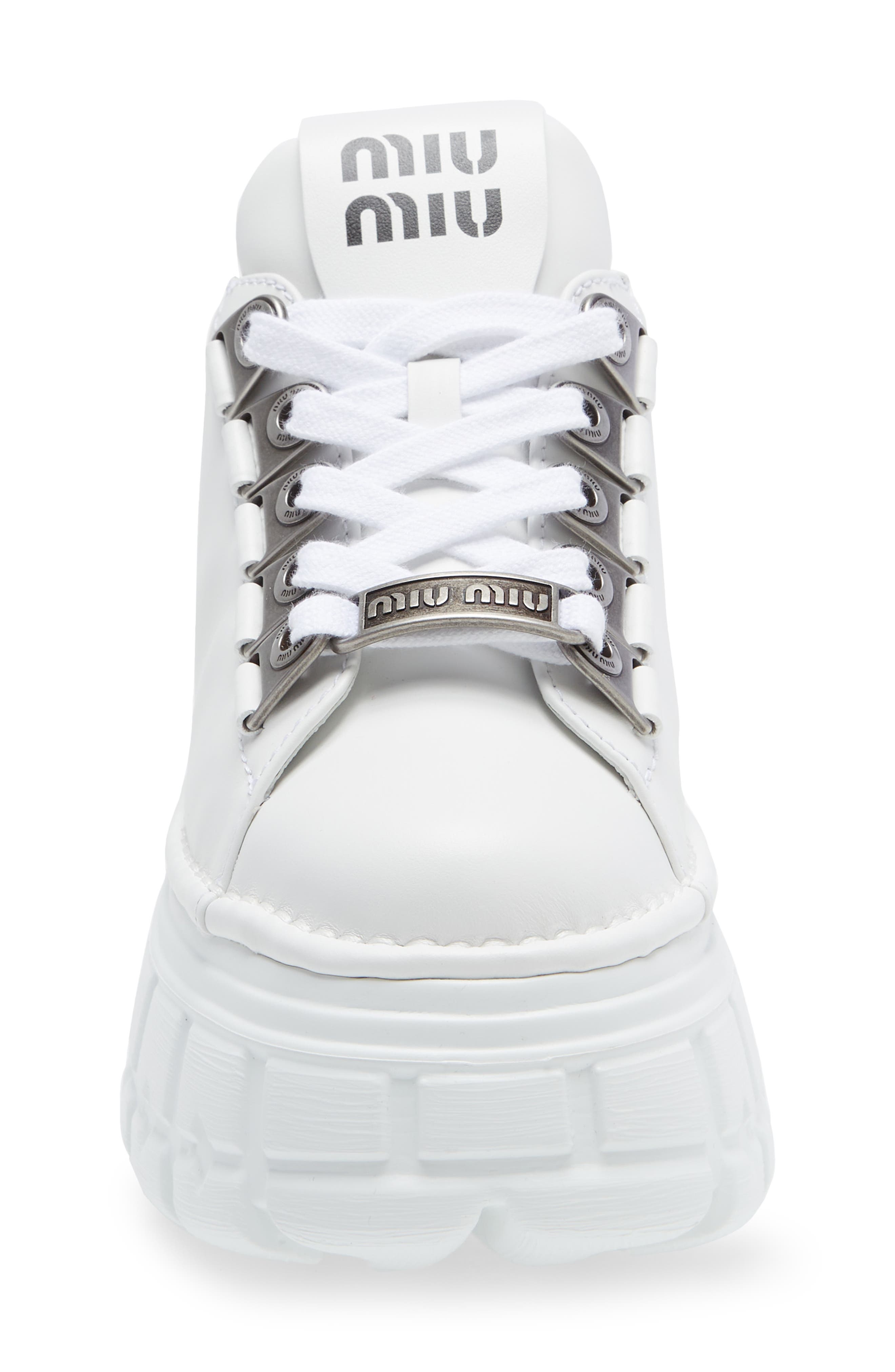 Miu Miu Platform Sneaker, Alternate, color, 