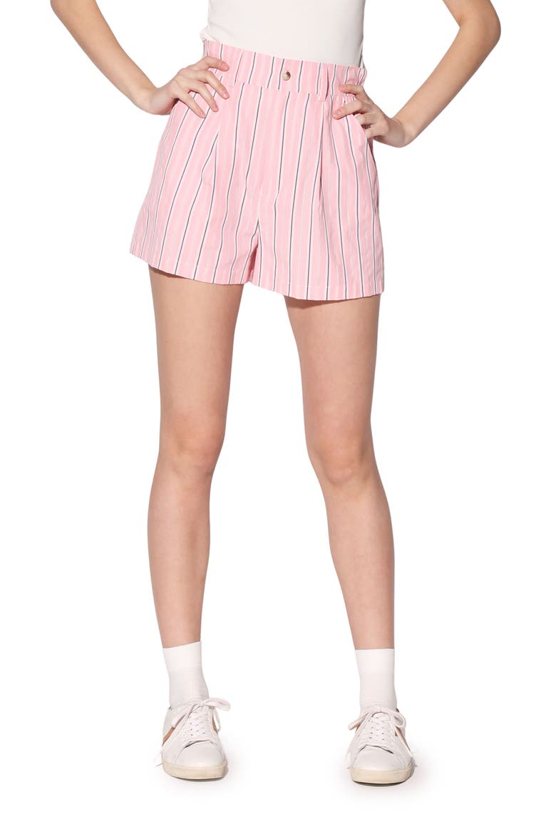 Zach Stripe Cotton Shorts, Main, color, UPTOWN STRIPE PINK