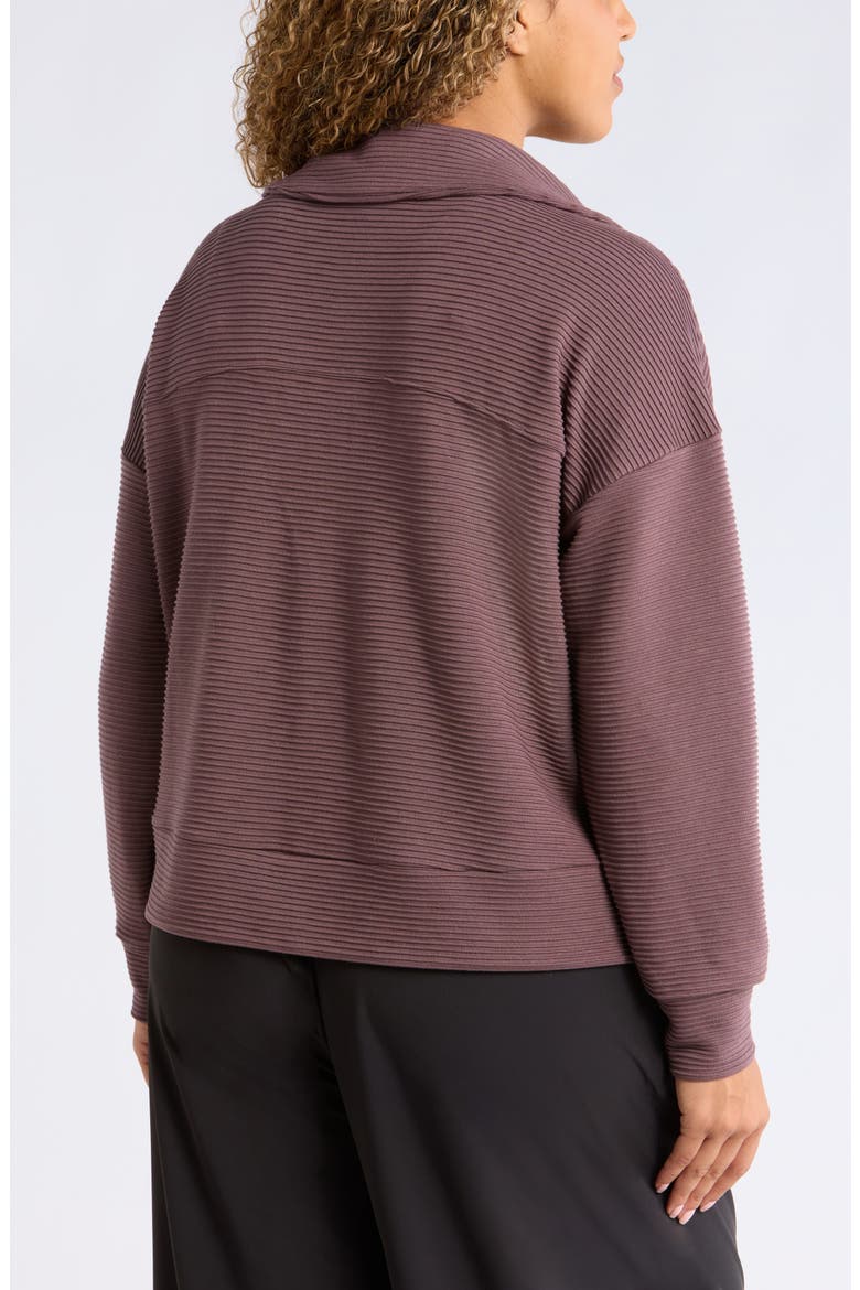 Ottoman Half Zip Pullover, Alternate, color, GREY PLUM
