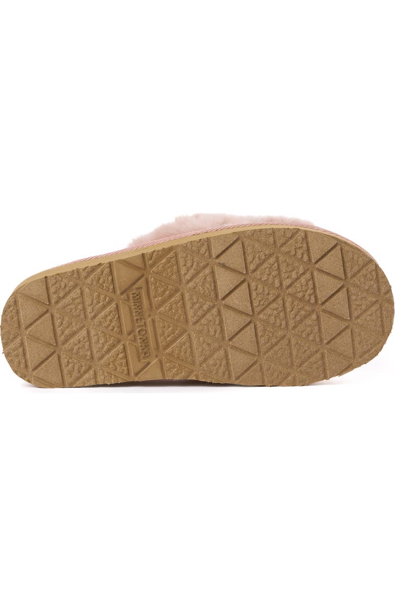 Minnetonka Teddy 3 Faux Fur Slipper, Alternate, color, Blush
