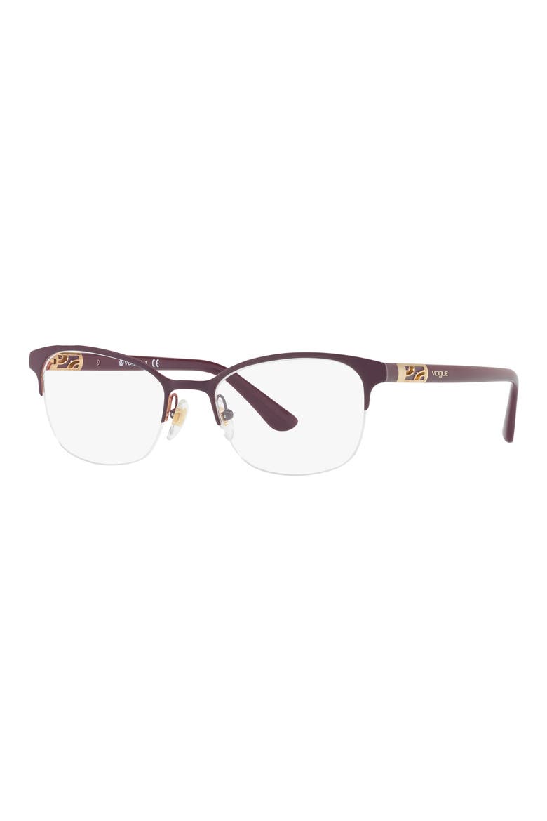 53mm Pillow Optical Glasses, Alternate, color, VIOLET