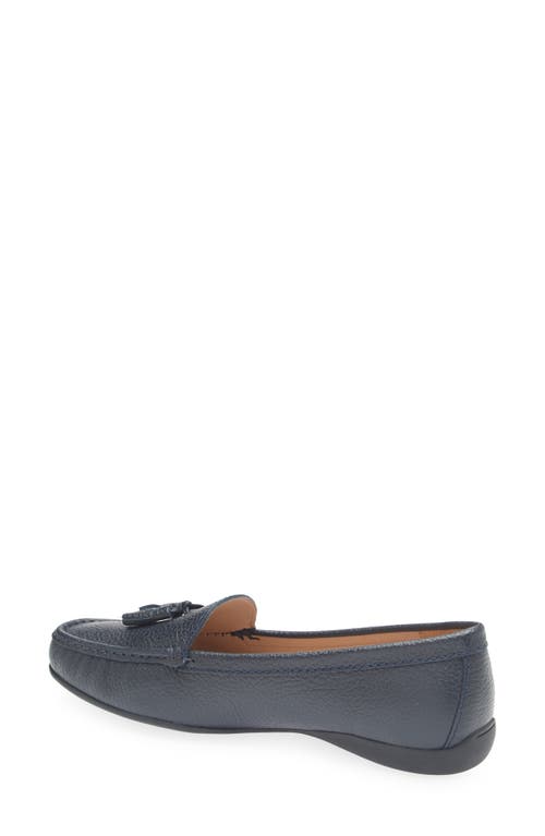 Marc Joseph New York Riviera Tassel Loafer In Navy Grainy