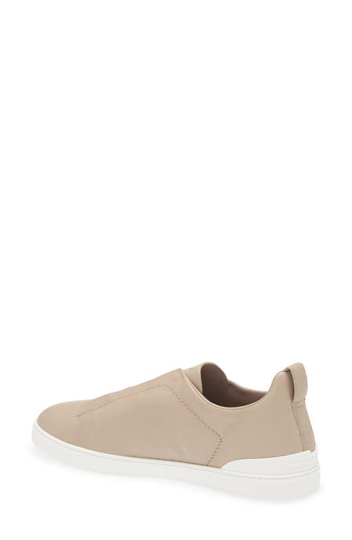 Zegna Triple Stitch™ Secondskin Sneaker In Brown