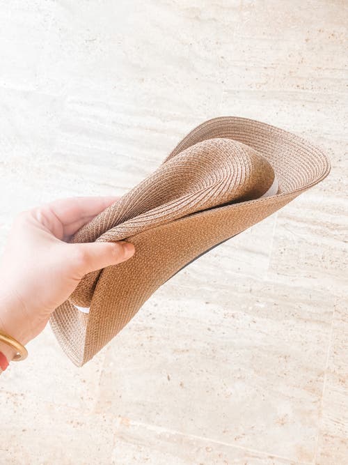 Lastelier Portofino Bronze Trimmed Straw Hat In Brown