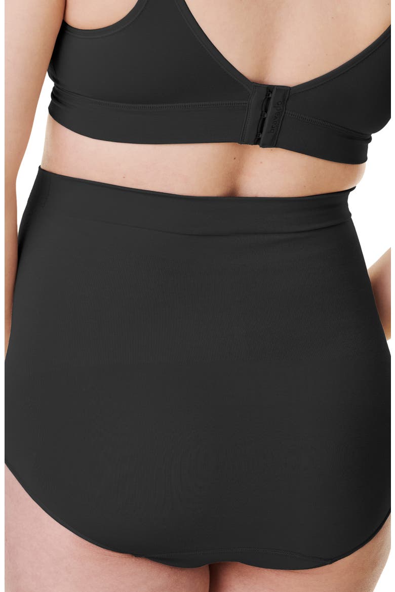 High Waist Maternity Briefs, Alternate, color, BLACK