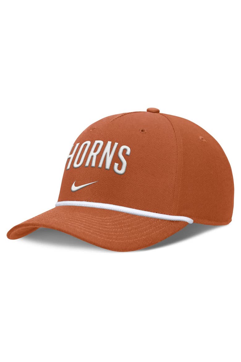 Men's Nike Texas Orange Texas Longhorns Rise Campus Adjustable Hat, Main, color, Burnt Orange