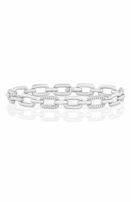 Cubic Zirconia Link Bracelet