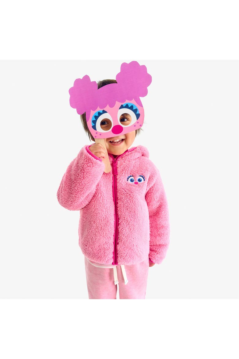 Kids Sesame Street Teddy Fleece Jacket, Alternate, color, Taffy
