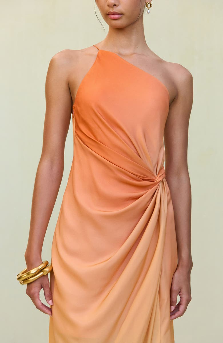 Cult Gaia Valerie One-Shoulder Maxi Dress, Alternate, color, Ombre