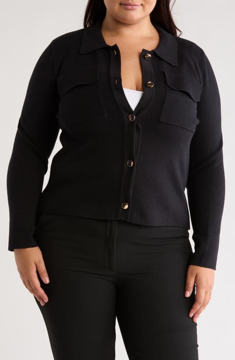 Phoebe Crop Cardigan (Plus)