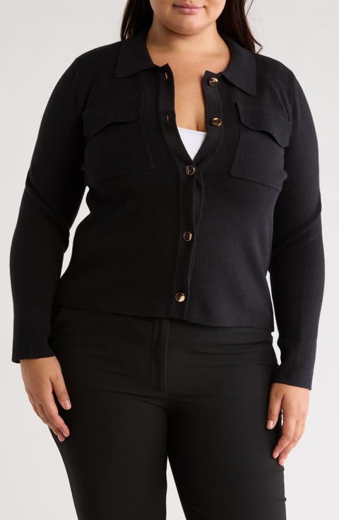 Phoebe Crop Cardigan (Plus)