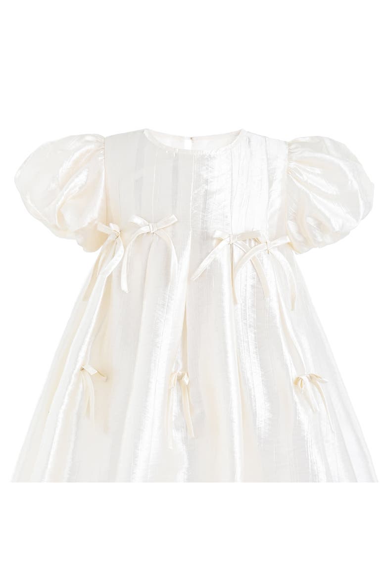 Sena Petal Bow Dress, Alternate, color, Beige