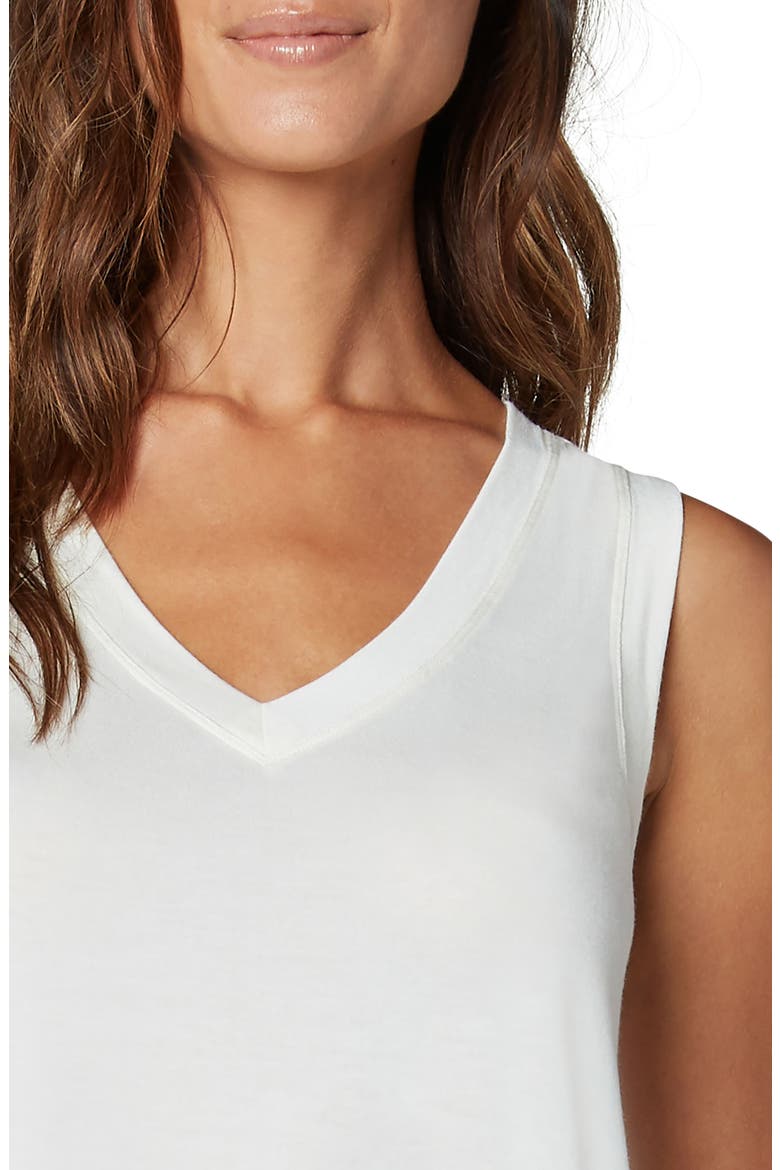 V-Neck Tank, Alternate, color, VANILLA
