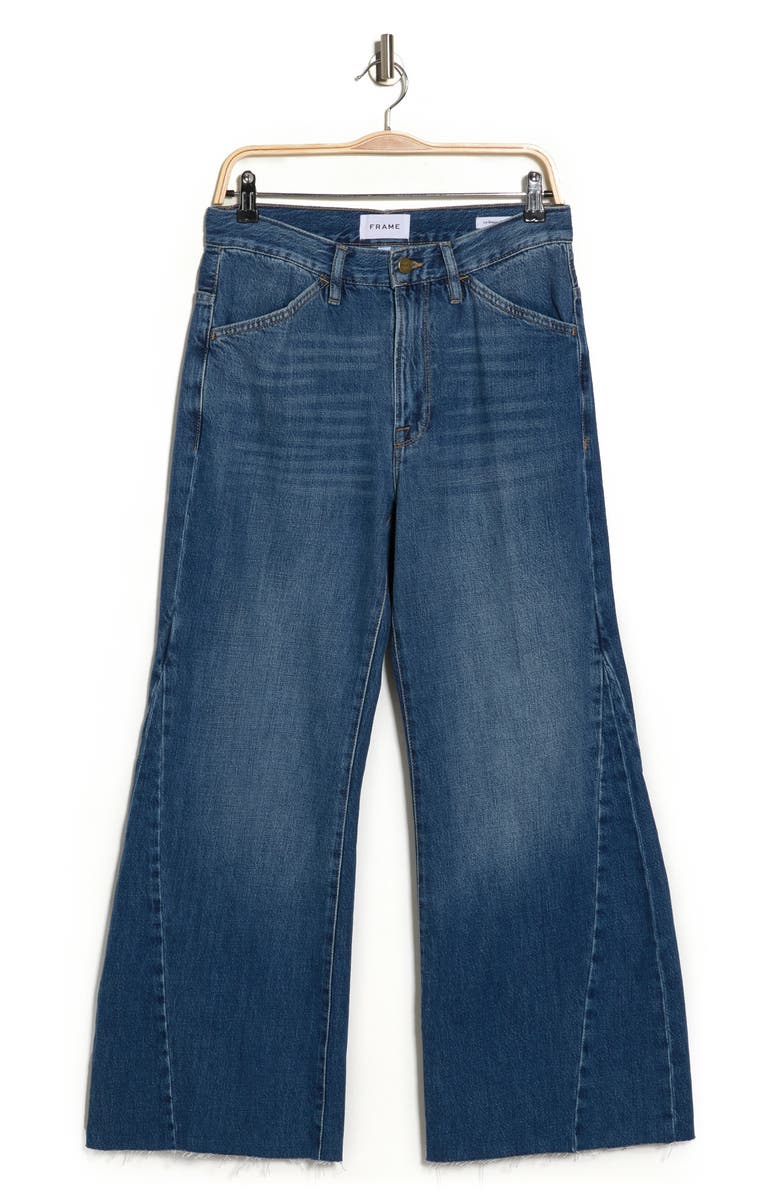 FRAME Le Baggy Crop Palazzo Jeans, Alternate, color, Seafarer