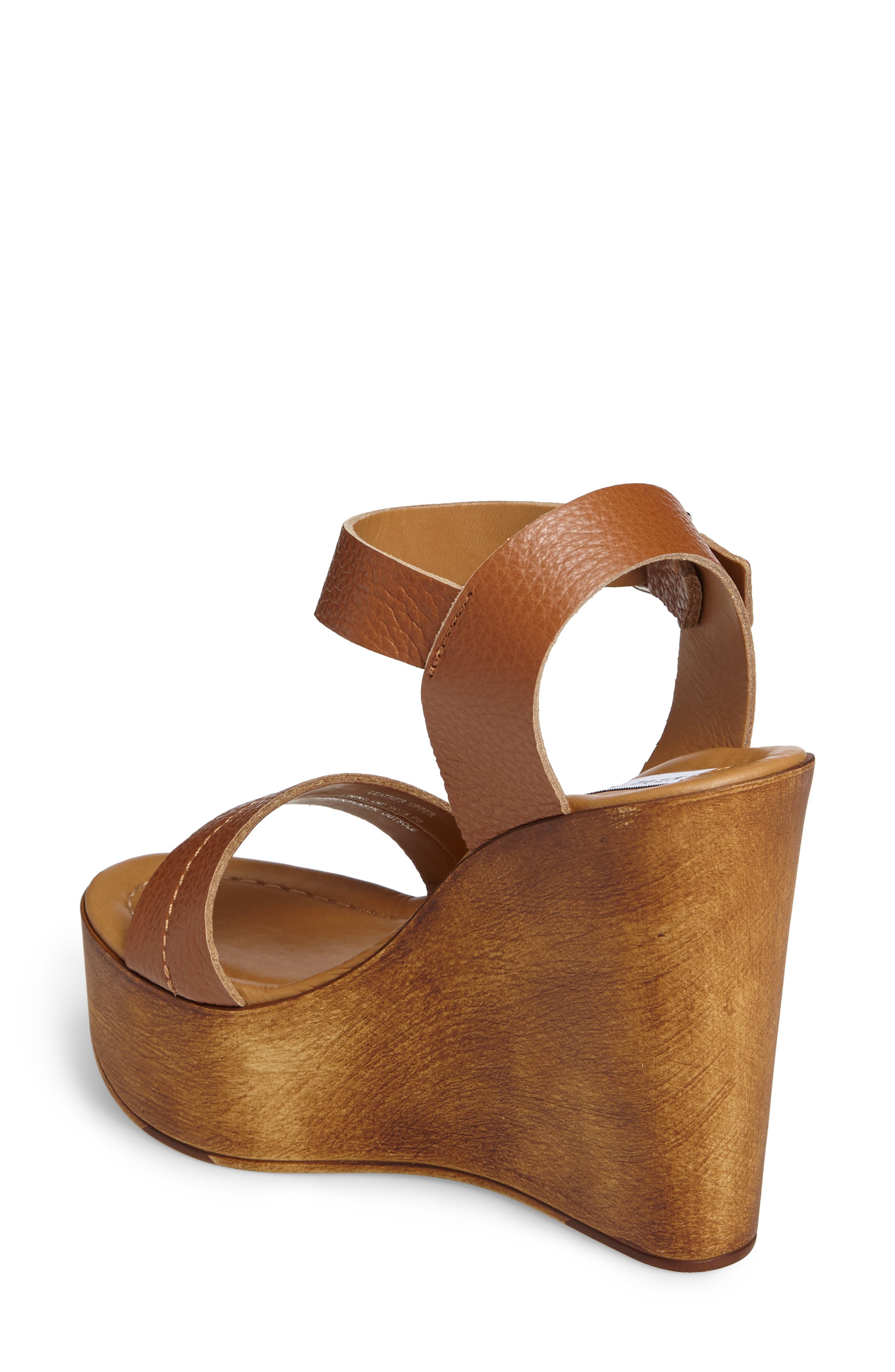 Belma Wedge Sandal, Alternate, color, TAN LEATHER