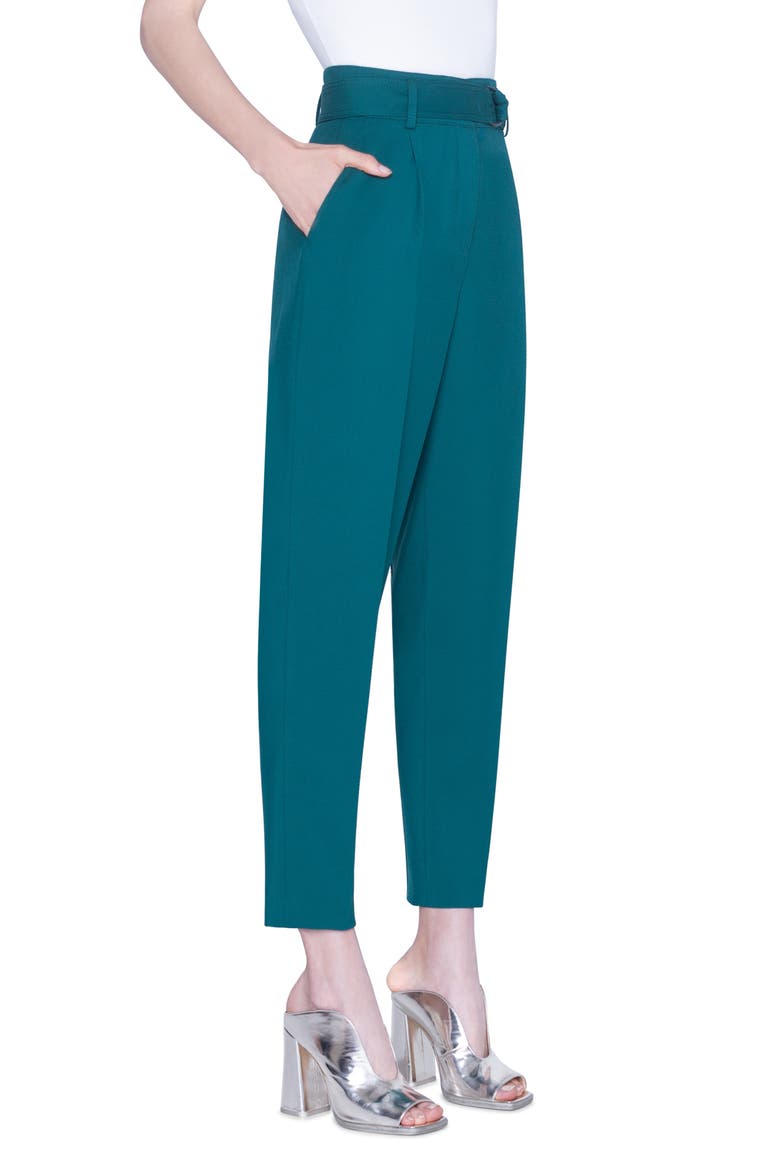 Fred Wool Crop Pants, Alternate, color, SPRUCE