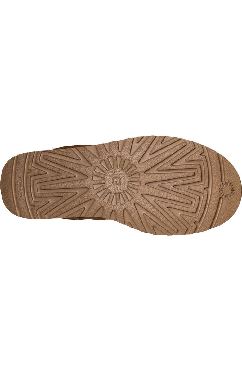 UGG<sup>®</sup> Mini Bailey Bow II Genuine Shearling Bootie, Alternate, color, Chestnut Suede