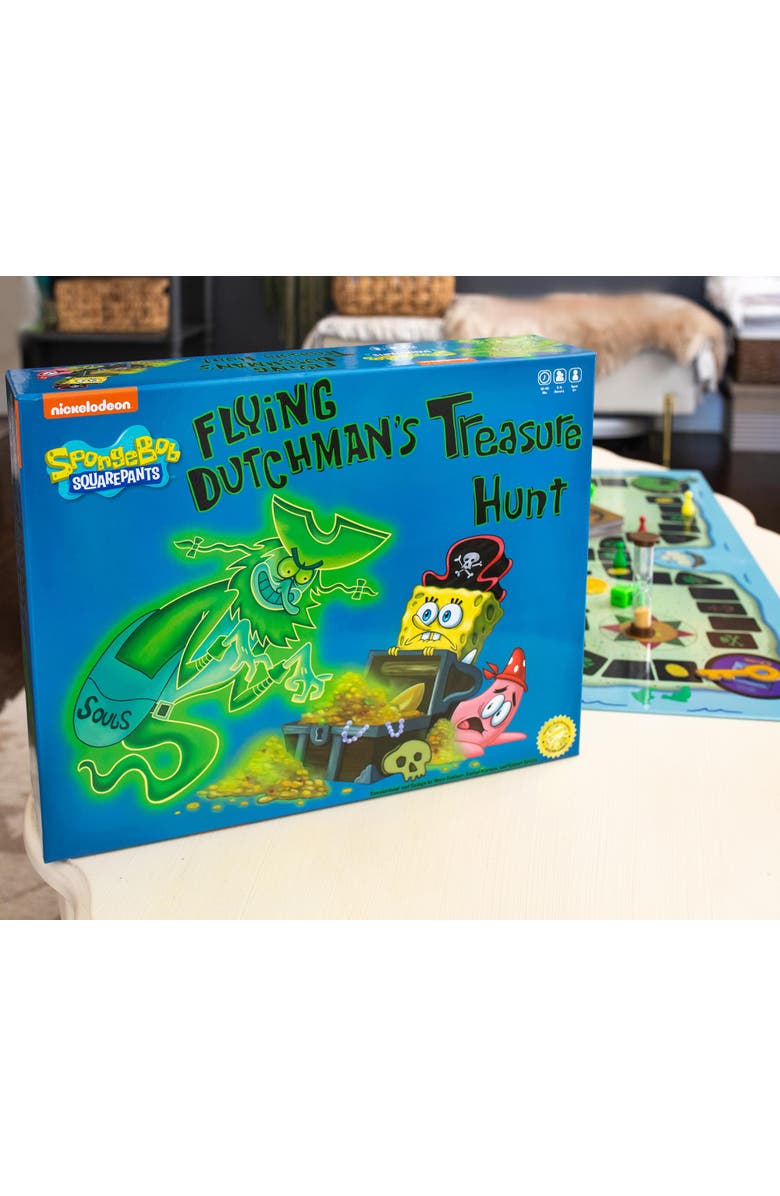 Toynk Nickelodeon SpongeBob SquarePants Flying Dutchman's Treasure Hunt Board Game, Alternate, color, Multi-Color