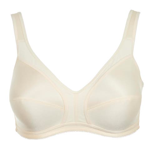 Dominique Intimates Isabella Everyday Wire Free Cotton Lined Bra In White