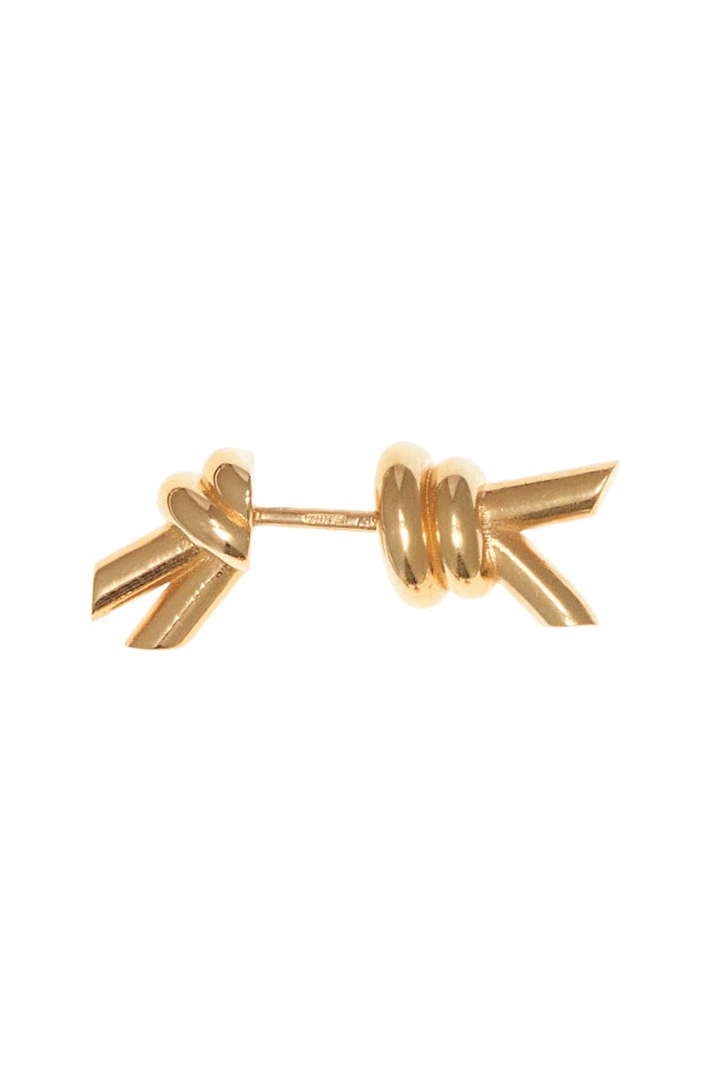 Bottega Veneta Knot Front/Back Earrings, Alternate, color, 