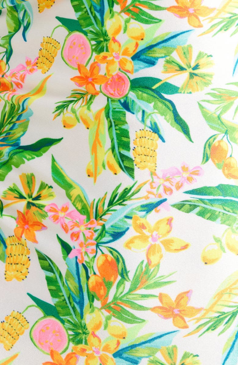 Kulani Kinis Strapless Cinched Tie One-Piece Swimsuit, Alternate, color, Golden Hour