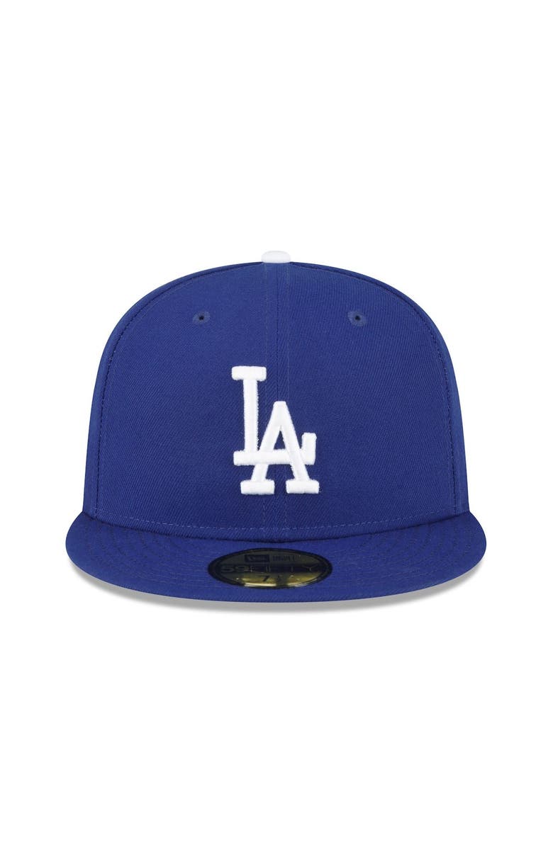 New Era Men's New Era Royal Los Angeles Dodgers Throwback Authentic Collection 59FIFTY Fitted Hat, Alternate, color, 