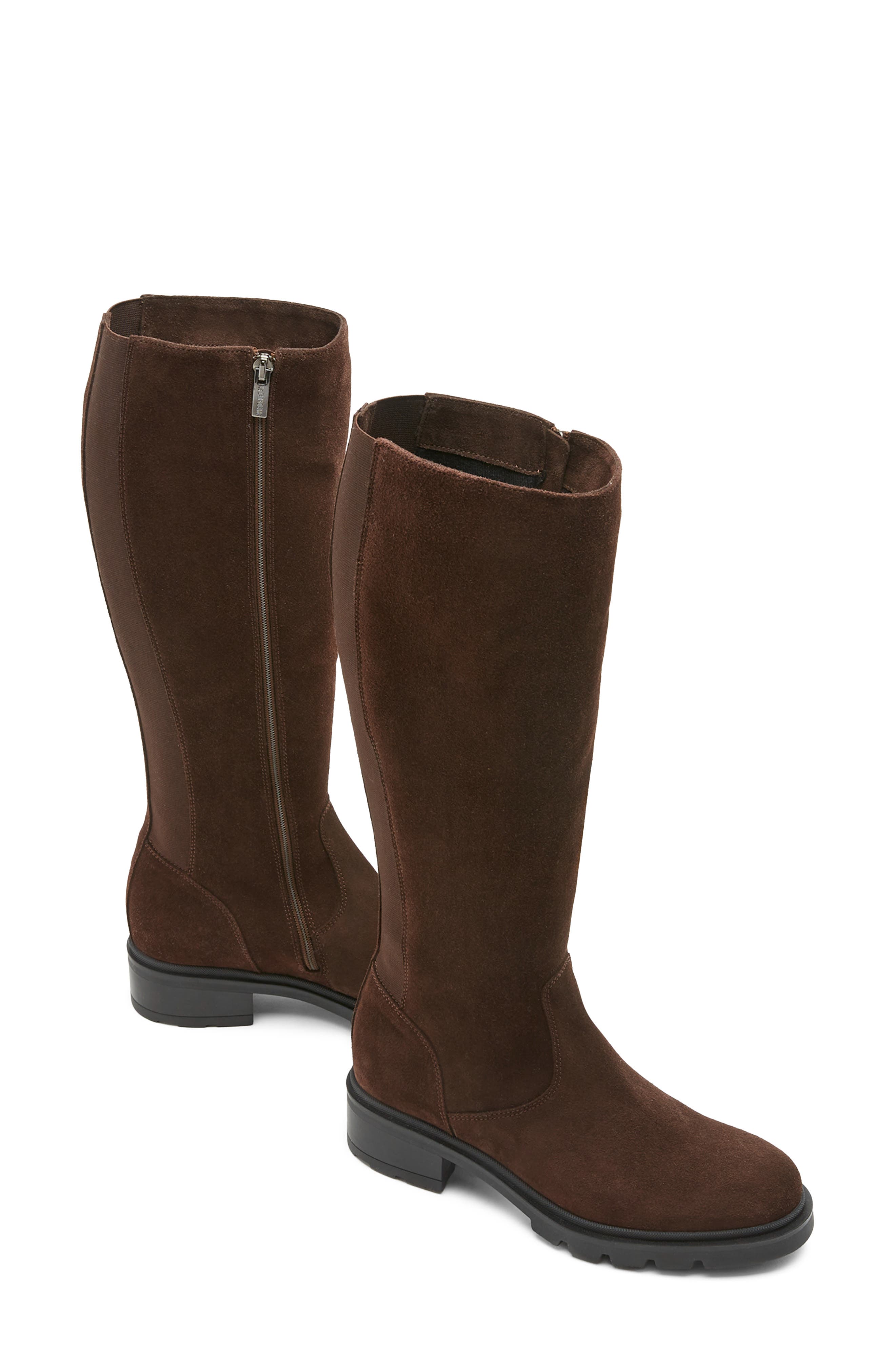 Superb Knee High Boot, Alternate, color, BRUNETTE SUEDE