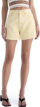 Pistola Saige High Waist Denim Shorts