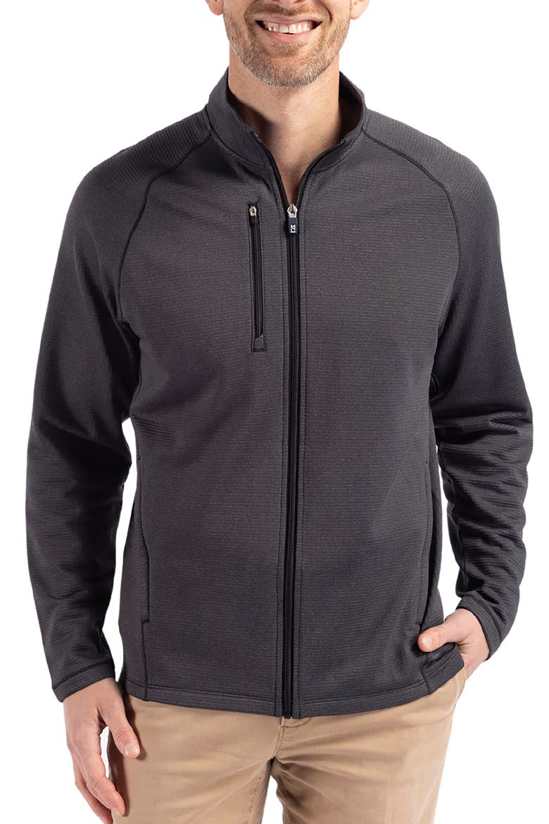 Peshastin Fleece Full Zip Jacket, Main, color, BLACK HEATHER