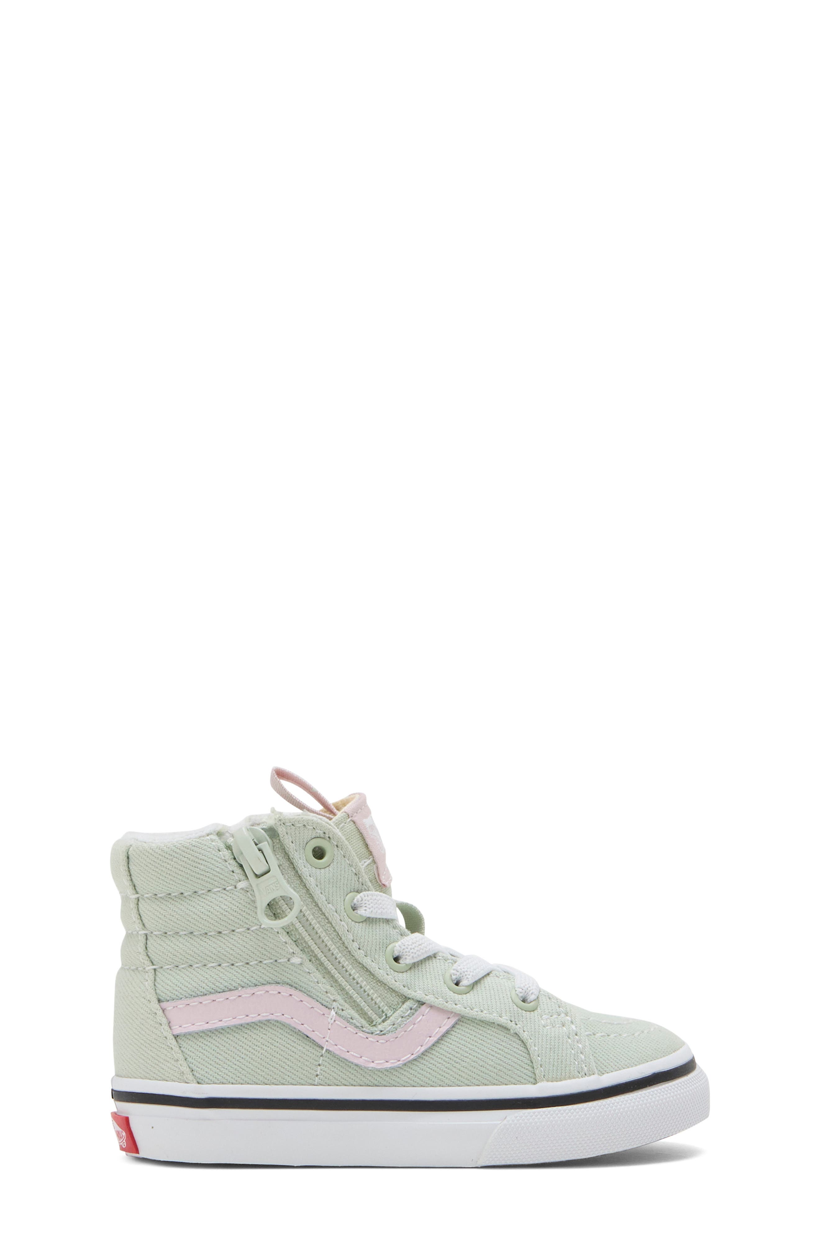 Kids' SK8-Hi Reissue Side Zip Sneaker, Alternate, color, DUSTY MINT PINK