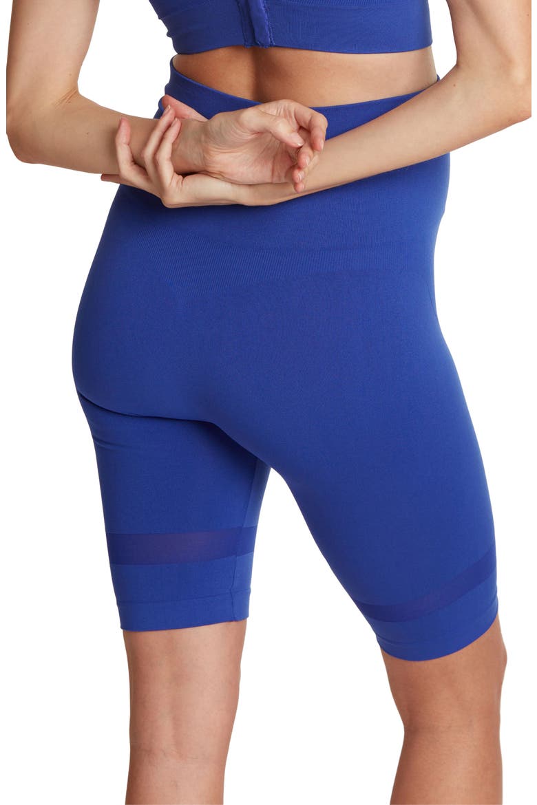 Maternity/Nursing Sport Shorts, Alternate, color, ELECTRIC BLUE