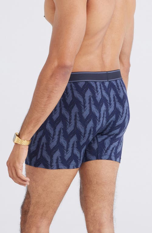 Saxx Daytripper Boxer Briefs In Ikat Chevron-deep Navy