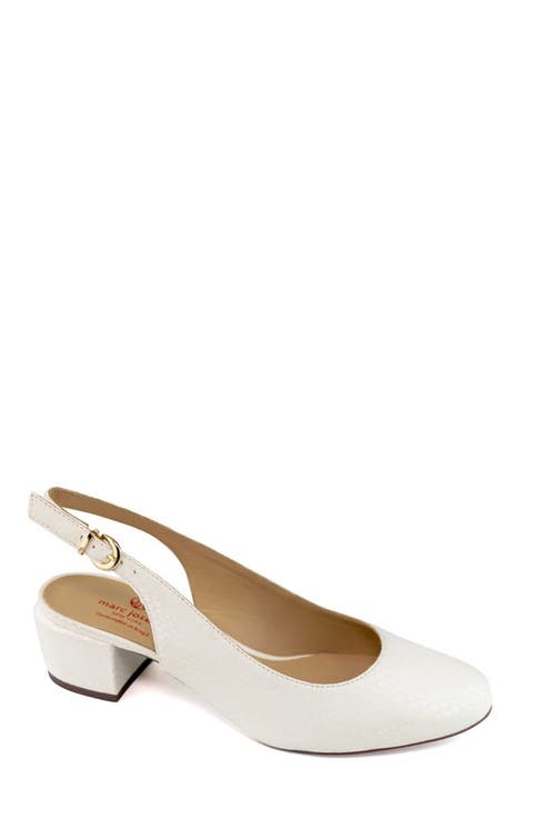 Broad St Slingback Leather Pump