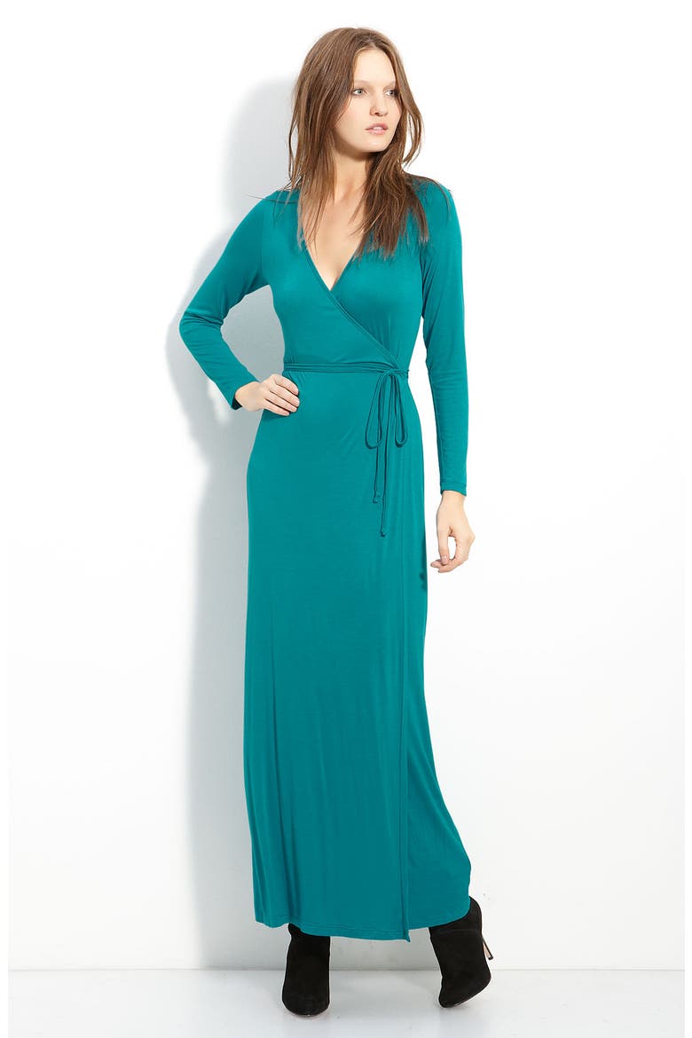 Jersey Maxi Dress, Main, color, TEAL