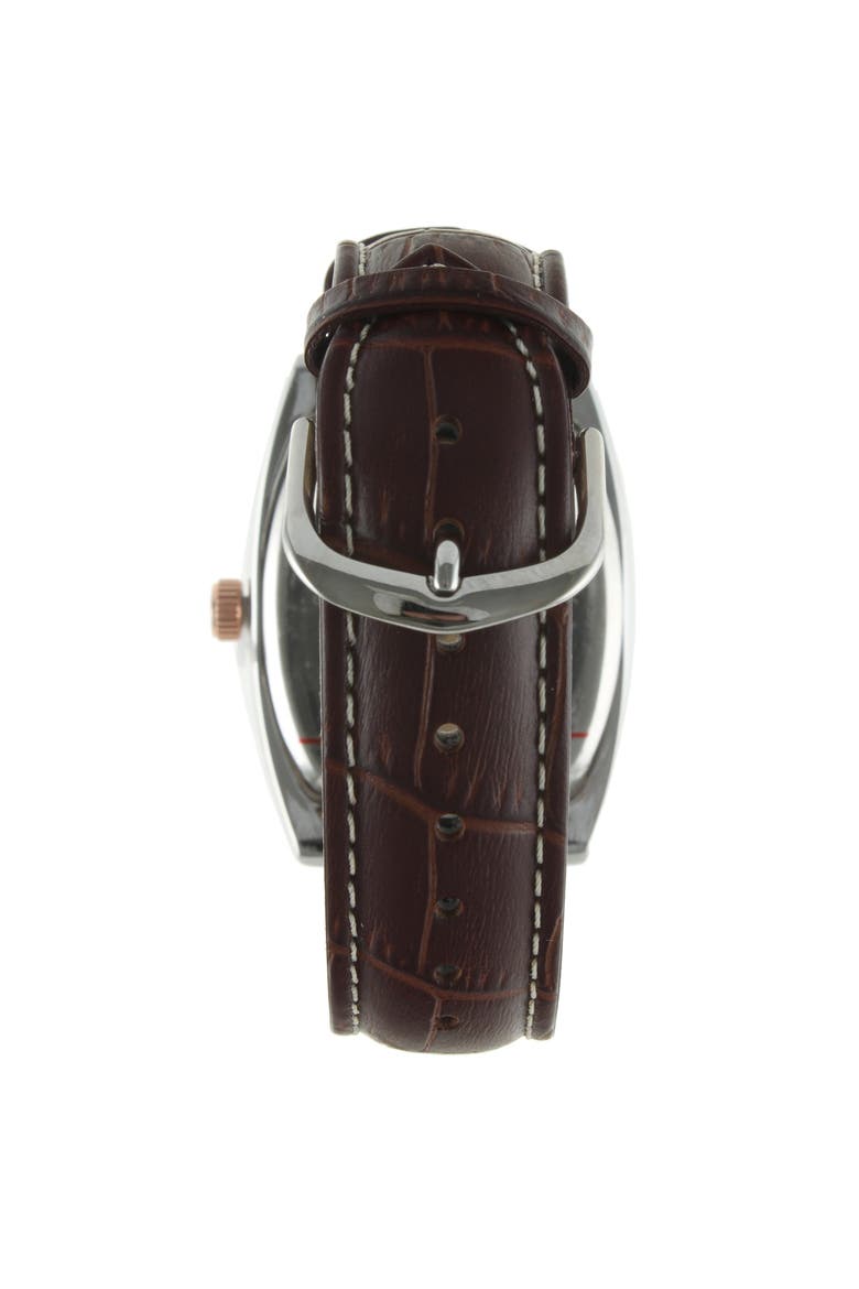 Vintage Remote Sweep Leather Watch - 33MM, Alternate, color, Brown