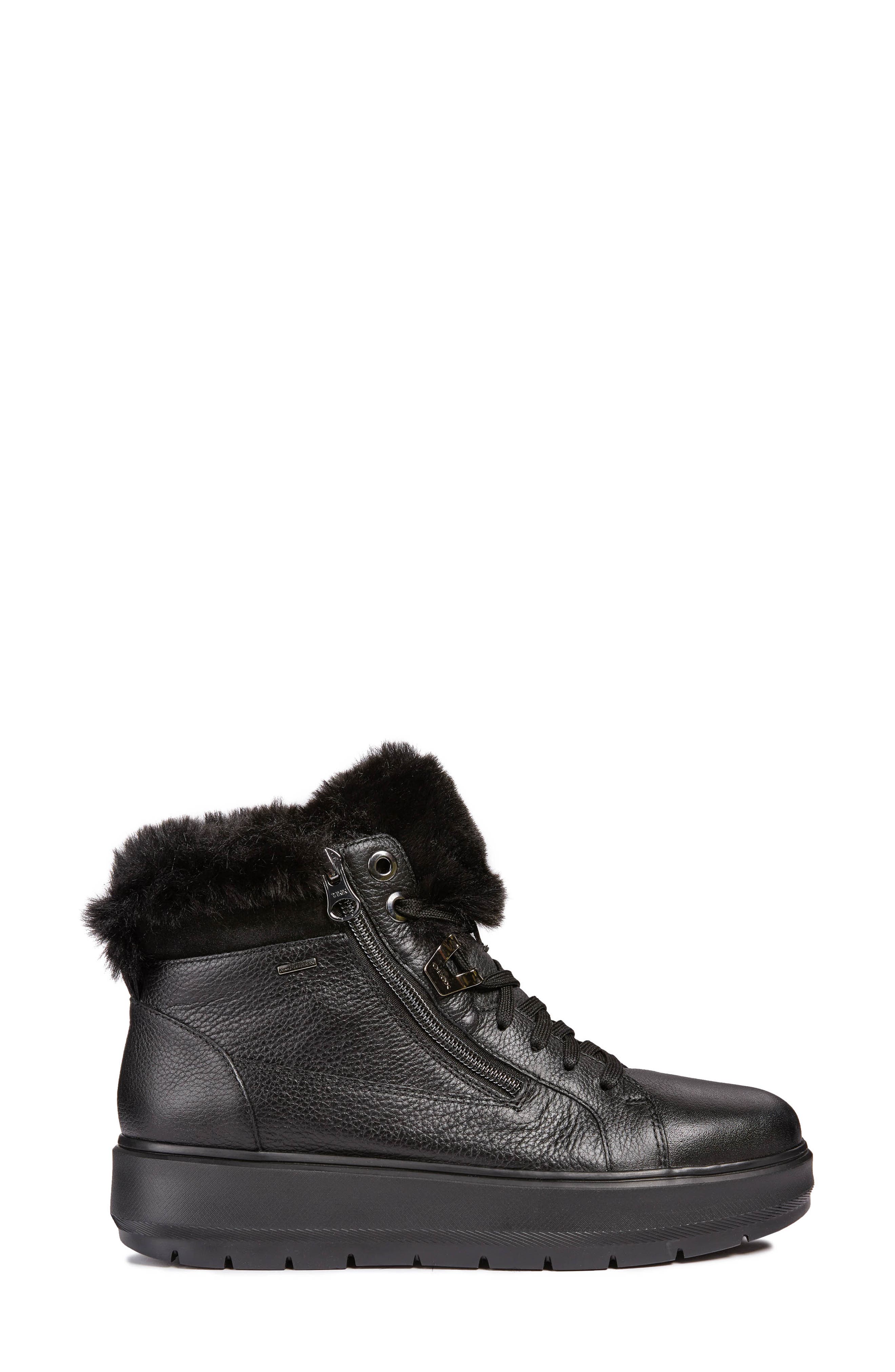 Geox Kaula ABX Waterproof Faux-Fur Cuff Sneaker (Women) | Nordstromrack