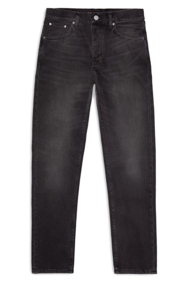 Nudie Jeans Steady Eddie II Tapered Fit Jeans, Alternate, color, Black Change