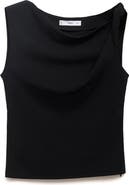 MANGO Asymmetric Drape Top