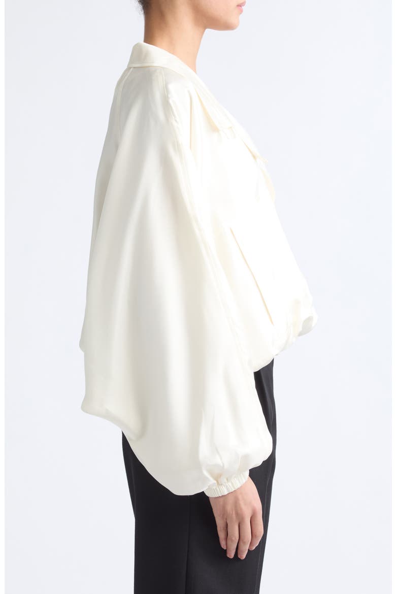 Silk Anorak, Alternate, color, CREAM