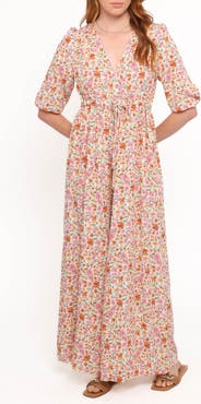 Petal & Pup Kelda Floral Print Wide Leg Jumpsuit