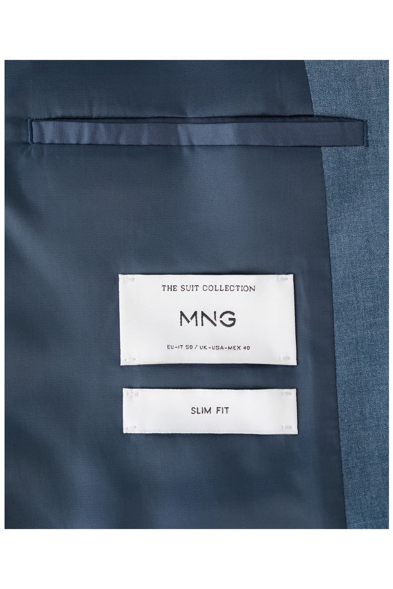 Milan Slim Fit Suit Jacket, Alternate, color, INDIGO BLUE