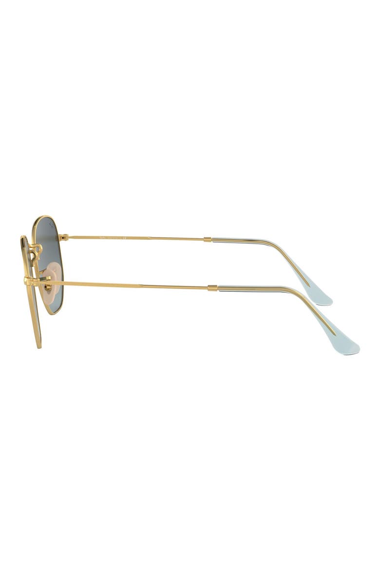 51mm Geometric Sunglasses, Alternate, color, GOLD/ BLUE GRADIENT