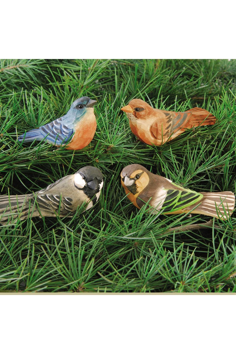 Songbird Clip Ornament A/4, Alternate, color, brown