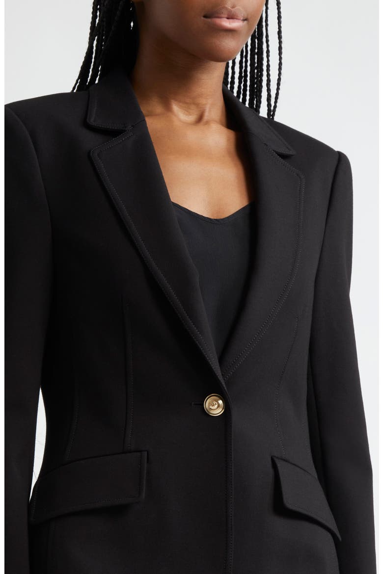 Danicka One-Button Blazer, Alternate, color, BLACK