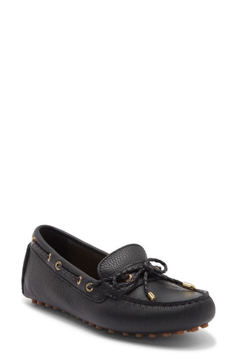Gold Driver Leather Loafer